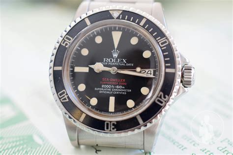 rolex double red sea-dweller 1665 with mk iv for sale